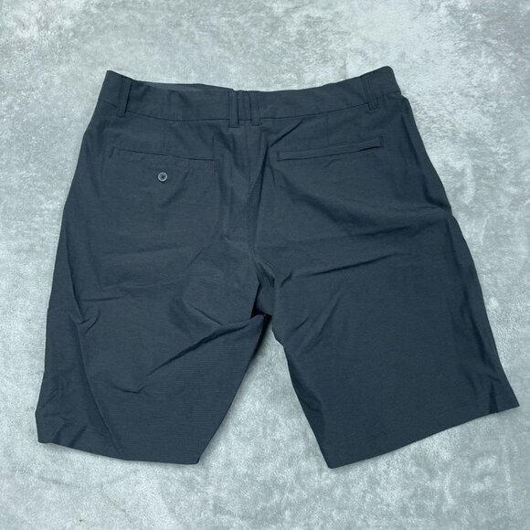 Hang Ten Mens Black Ripstop Dress Shorts Size 36 Polyester Blend a0396 - Picture 5 of 6